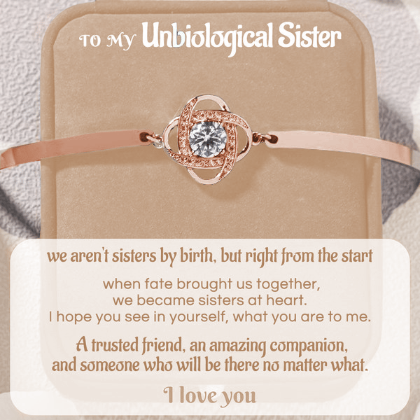 FOR FRIEND - I LOVE YOU DIAMOND KNOT BRACELET