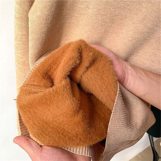🎅New Year Sales 48% OFF🎁Winter fleece thick knitted bottoming shirt