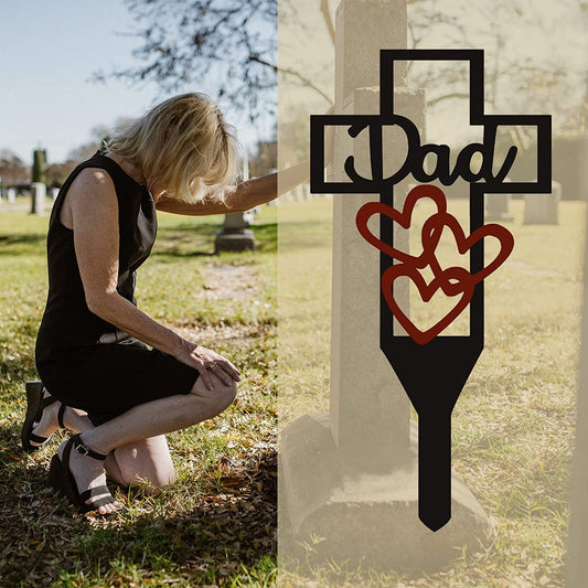 Memorial Day Sale 47%OFF - Cemetery Memorial Cross Stake for Parents