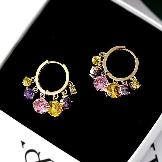 💎Shiny Colorful Dangle Pomegranate Earrings