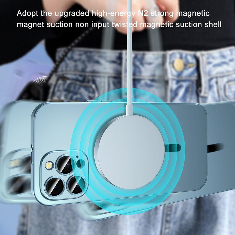 🎄Festival Promotion 40% OFF - Magnetic Charging Aluminium Metal frame case for iPhone