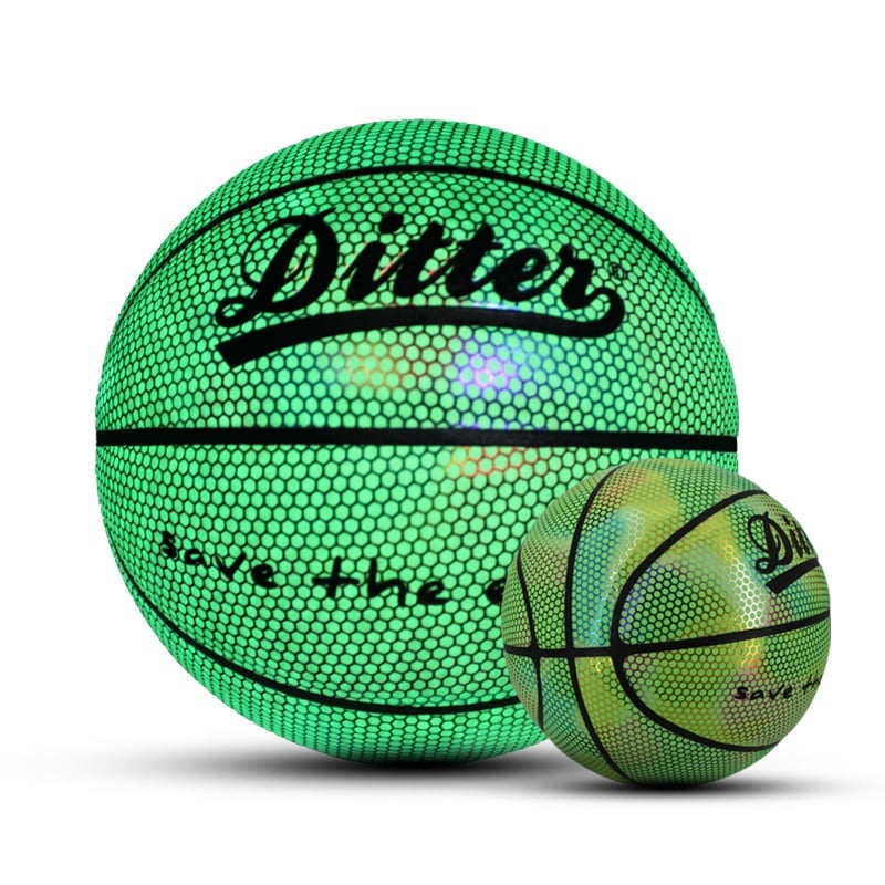 Holographic Reflective Glowing Basketball🏀\/Soccer⚽\/Football (Rubgy)🏈\/Volleyball🏐\/Baseball⚾