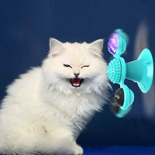 (🔥Promotion 48% OFF) Interactive Windmill Cat Toys with Catnip