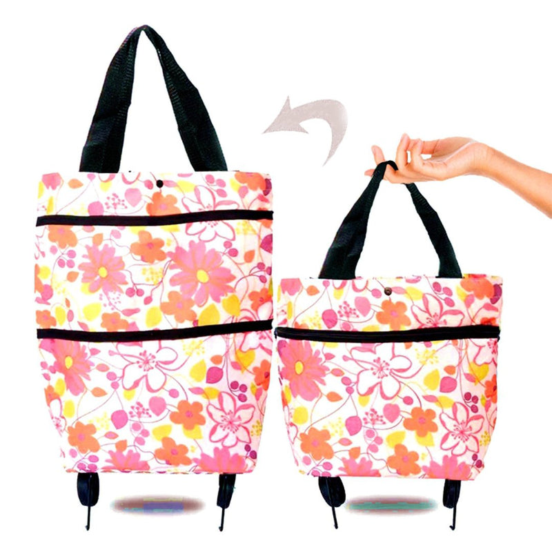 Foldable Shopping Trolley Tote Bag