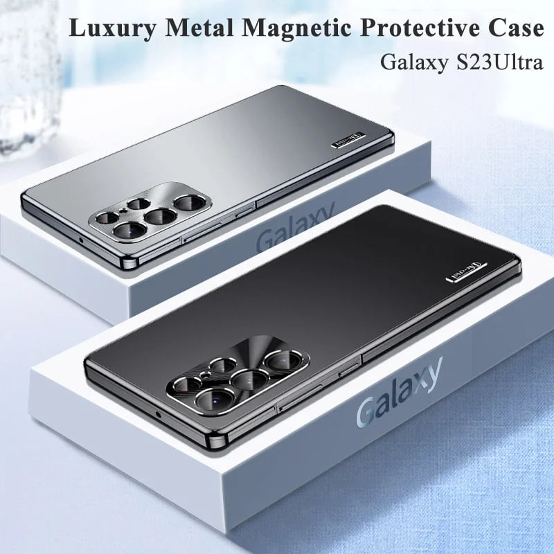 NEW Metal Frame Magnetic Matte Case Cover for Samsung