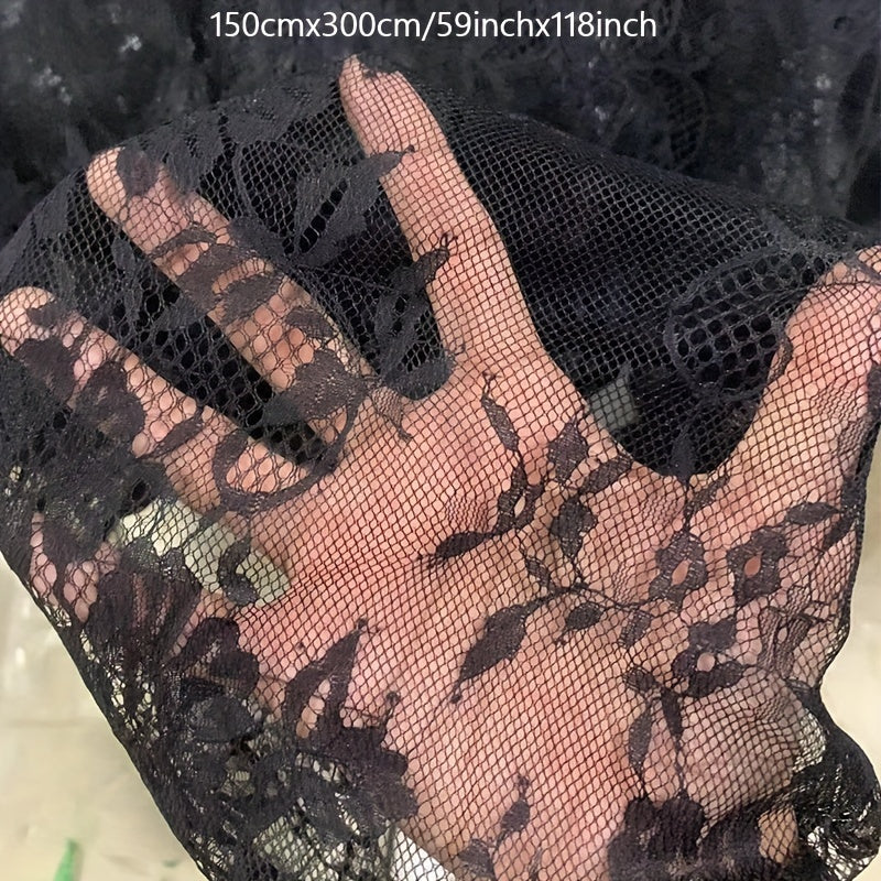 Wedding Party Home Decor Cloth 1pc, White Lace Fabric for Table Cover, Lace Decorative Tablecloth Dining Cloth Textile Wedding Party Home Decor