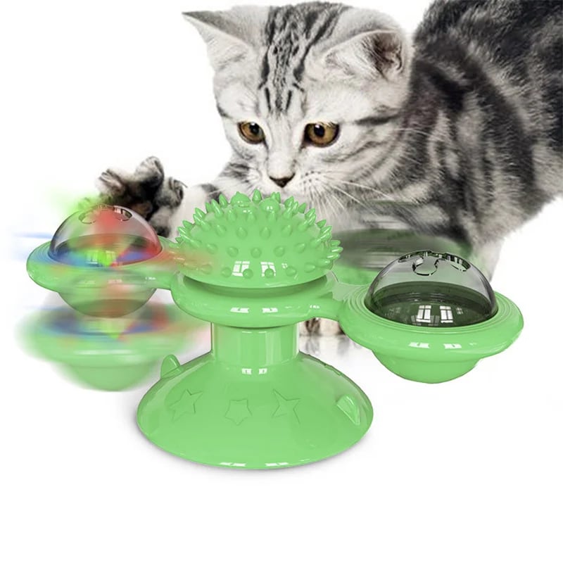 (🔥Promotion 48% OFF) Interactive Windmill Cat Toys with Catnip