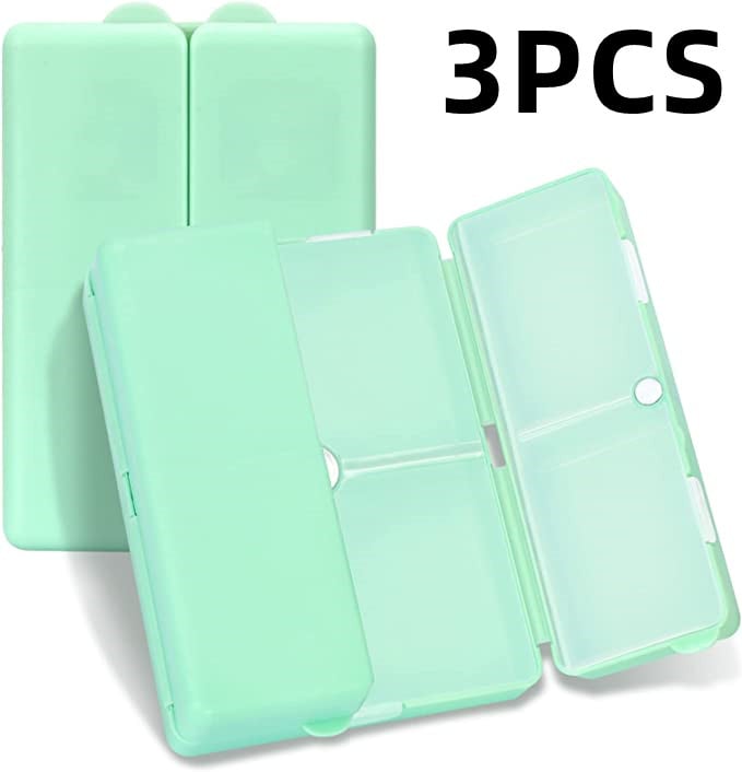 Daily Pill Organizer, 7 Compartments Portable Pill Case Travel Pill Organizer,[Folding Design]Pill Box