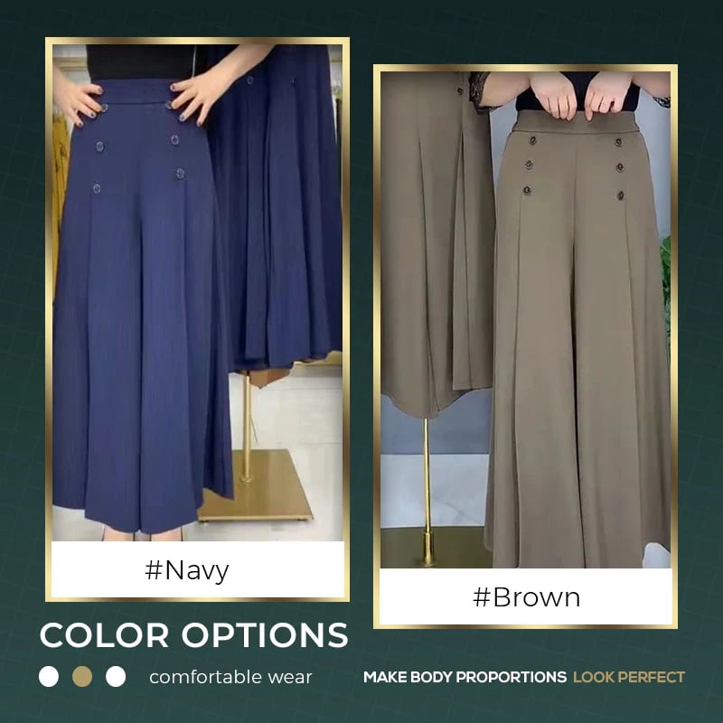🔥49% OFF🔥[Comfy and Cool] Stylish Pleated Wide-leg Pants
