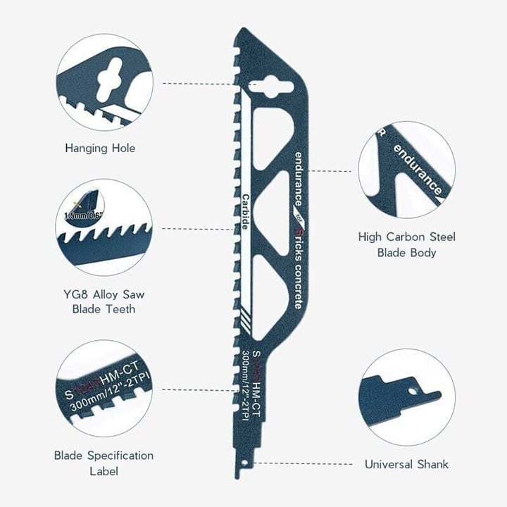 Reciprocating Saw Blade for Cutting EVERYTHING