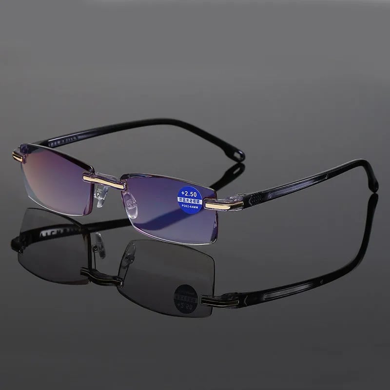 💥LAST DAY SALE 49% OFF💥Sapphire High Hardness Anti-blue Progressive Far And Near Dual-Use Reading Glasses