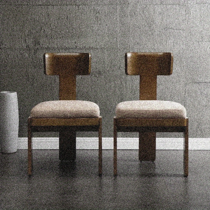 2pcs Fabric Dining Chairs Set, Beige Seating, Light Brown Rubber Wood Legs, 330 LBS Capacity, Versatile Home Kitchen Furniture, Sturdy & Stylish