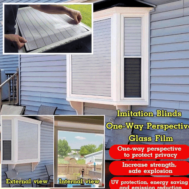 (🌸Spring Hot Sale Now-49% Off❤)Imitation Blinds One-Way Perspective Glass Film（🔥Discretionary tailoring🔥）