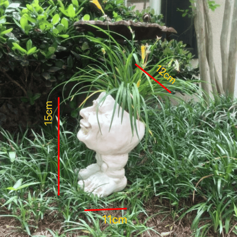Mugglys Face Statue Planter
