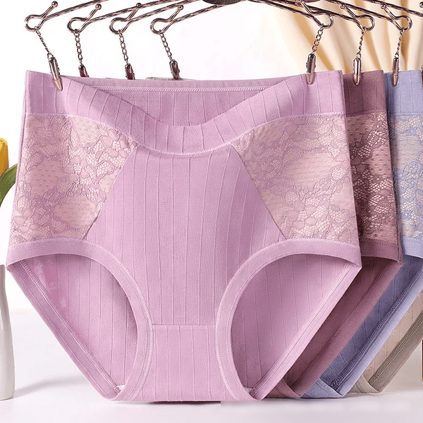 🔥HOT SALE - Large Size High Waist Cotton Antibacterial Underwear