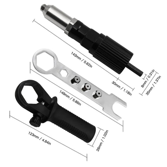 ✨2023 HOT SALE 47% OFF✨Professional Rivet Gun Adapter Kit🔩