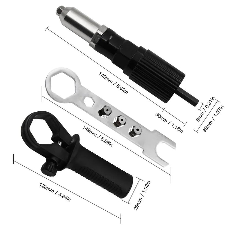 ✨2023 HOT SALE 47% OFF✨Professional Rivet Gun Adapter Kit🔩