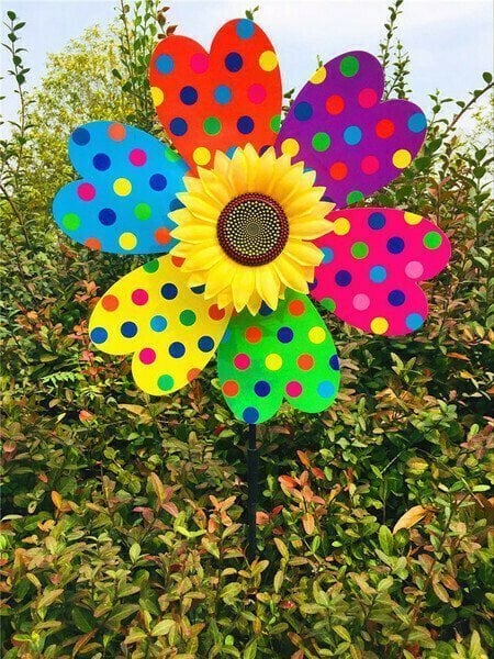 🎉Buy 2 Get 1 Free - Add 3 in Cart🎉 Colorful Sunflower Windmill-For Decoration Outside Yard🌻