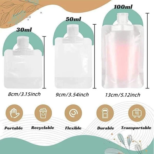 48% OFF🔥Portable Travel Fluid Makeup Packing Bag