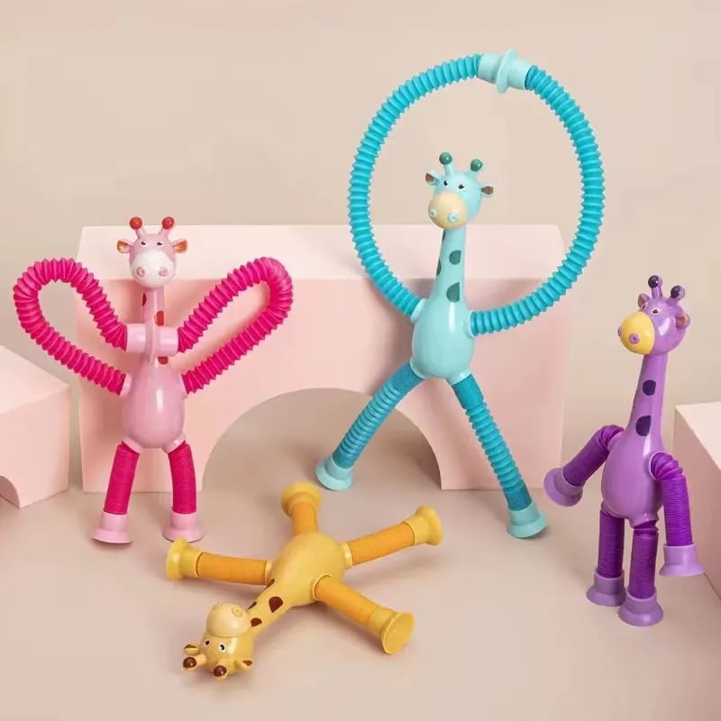 ✨ Toys ✨- Suction Cup Pop Tube Giraffe Toys
