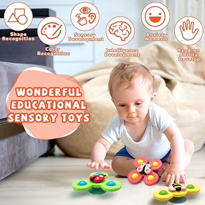 🎉2023 NEW YEAR Hot Sale-Suction Cup Spinner Toys（3 piece set）Buy 2 Free Shipping
