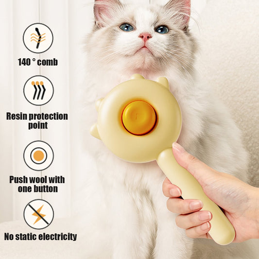 (🔥Promotion - 49%OFF) Pet Floating Hair Massage Comb-🛒 Buy 2 Free Shipping