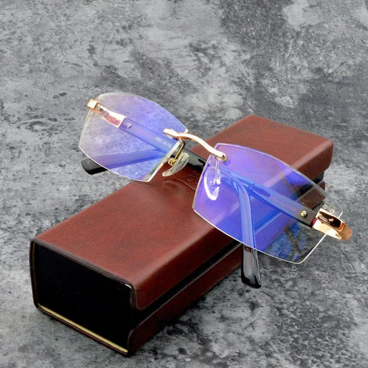 💥LAST DAY SALE 49% OFF💥Sapphire High Hardness Anti-blue Progressive Far And Near Dual-Use Reading Glasses