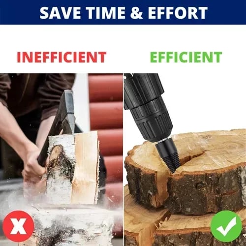 🎁Father's Day Gift - WOOD LOG SPLITTER FIREWOOD DRILL BIT