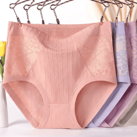 🔥HOT SALE - Large Size High Waist Cotton Antibacterial Underwear