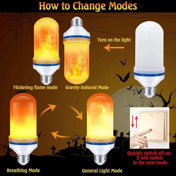 UPGRADE LED FLAME LIGHT BULB