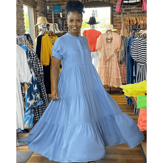 🔥48% OFF 🎁🔥Tiered Midi Dress-Buy 2 Free Shipping