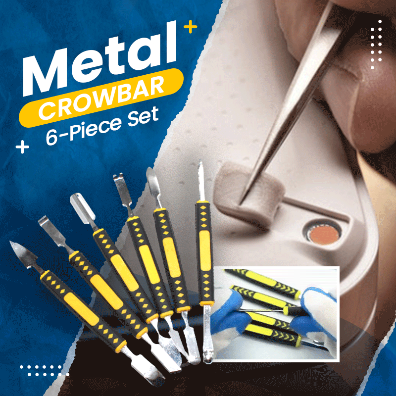 (⏰Blowout Sale - 49% Off) Metal Crowbar 6-Piece Set⚡Easy to carry & Strong practicability