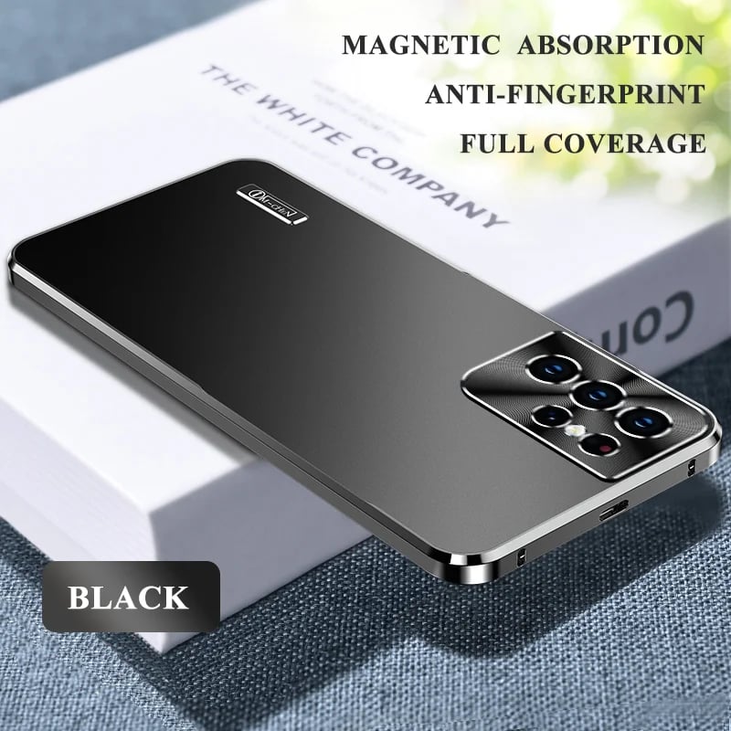 NEW Metal Frame Magnetic Matte Case Cover for Samsung