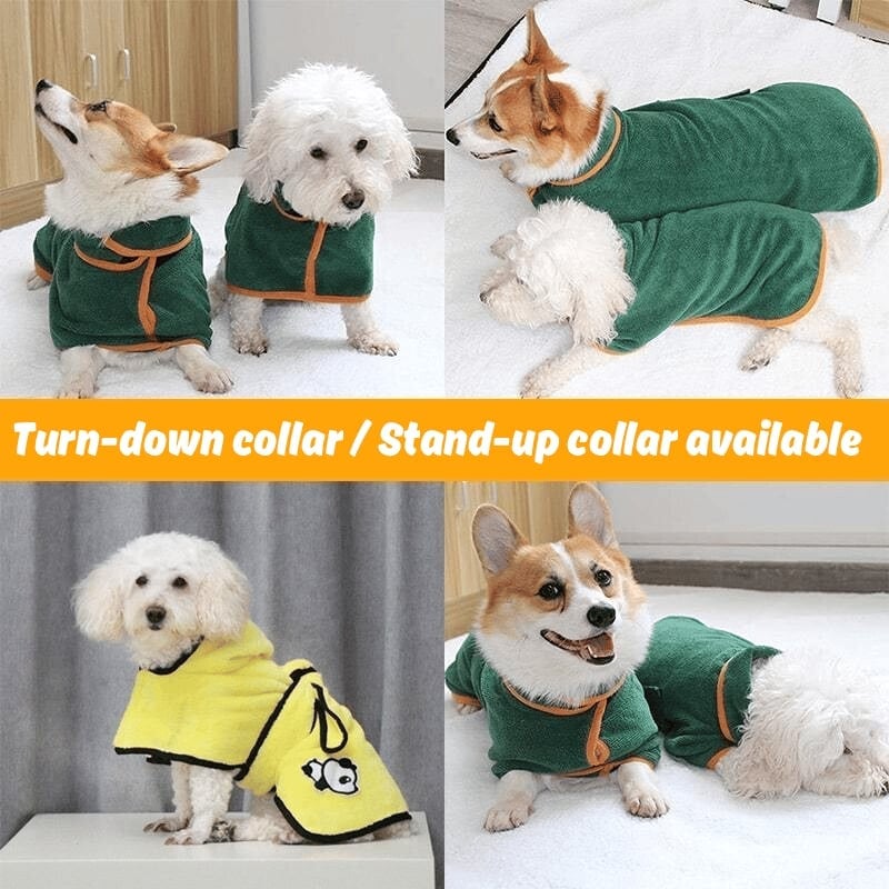 🎄Super absorbent pet bathrobe
