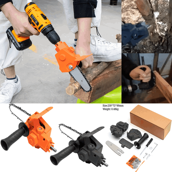 🔥Last Day 49% OFF🔥-ELECTRIC DRILL MODIFIED TO ELECTRIC CHAINSAW DRILL ATTACHMENT