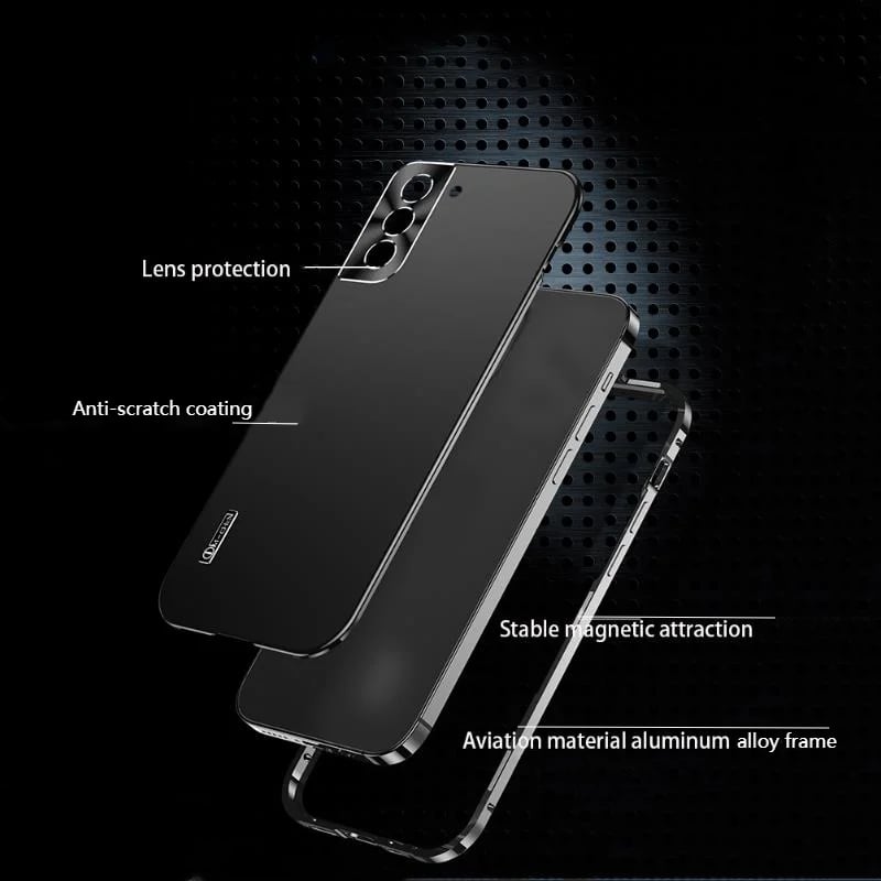 NEW Metal Frame Magnetic Matte Case Cover for Samsung