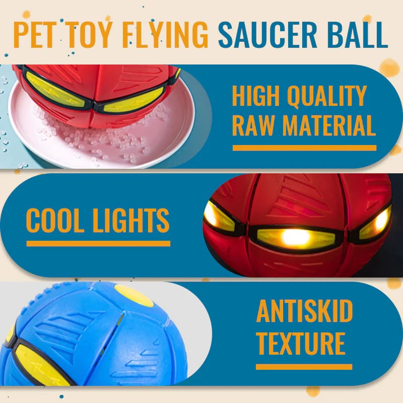 2024 Hot Sale⚽Pet Toy Flying Saucer Ball(49% OFF & BUY 2 FREE SHIPPING🔥)
