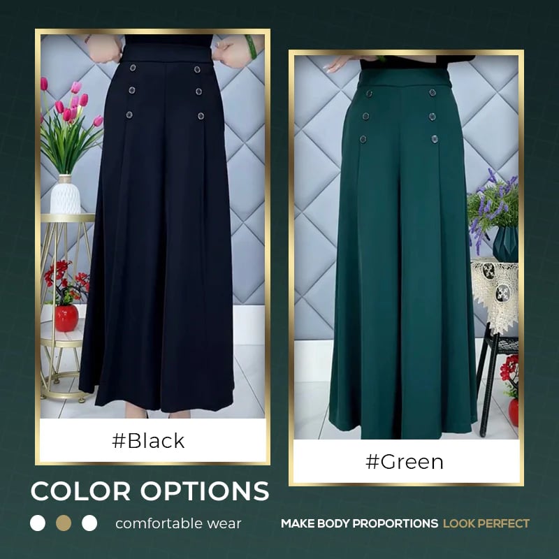 🔥49% OFF🔥[Comfy and Cool] Stylish Pleated Wide-leg Pants