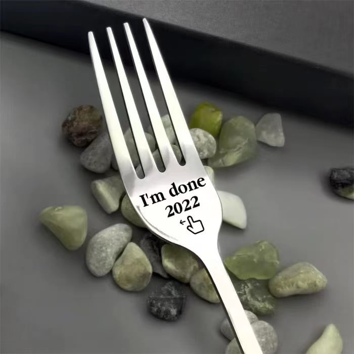 🔥 BIG SALE - 48% OFF🔥🔥 Engraved Fork (With Gift Box)