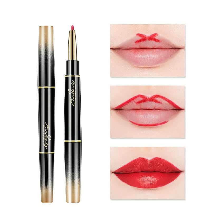 🔥 BIG SALE - HALF PRICE🔥🔥Double ended lipstick Automatic Lip Liner Matte Waterproof Non-fading Non-stick Lipstick