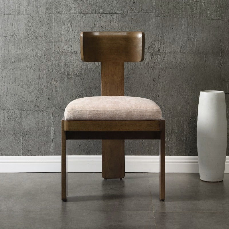 2pcs Fabric Dining Chairs Set, Beige Seating, Light Brown Rubber Wood Legs, 330 LBS Capacity, Versatile Home Kitchen Furniture, Sturdy & Stylish