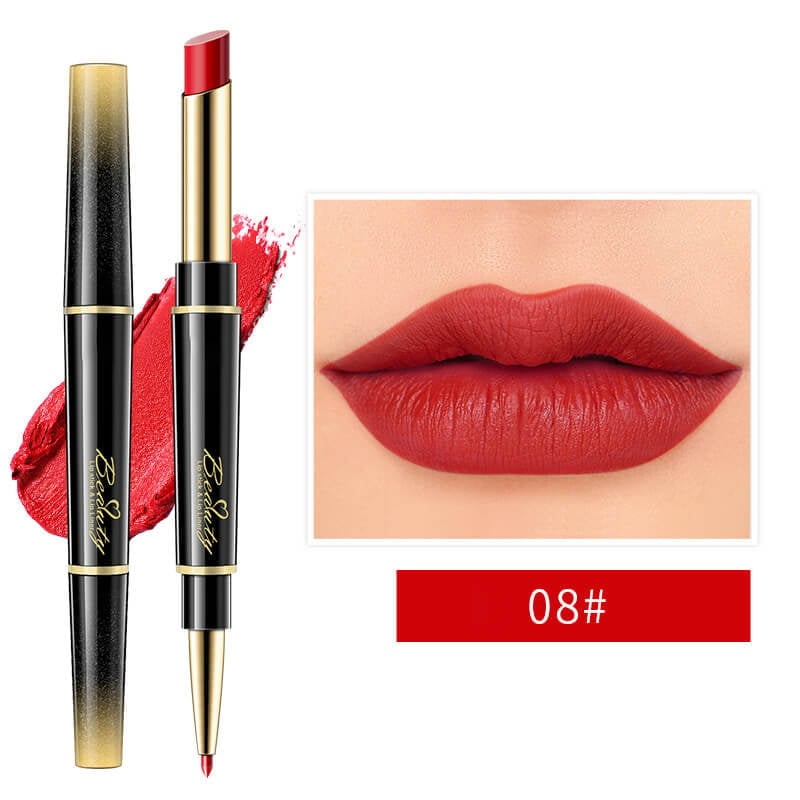 🔥 BIG SALE - HALF PRICE🔥🔥Double ended lipstick Automatic Lip Liner Matte Waterproof Non-fading Non-stick Lipstick