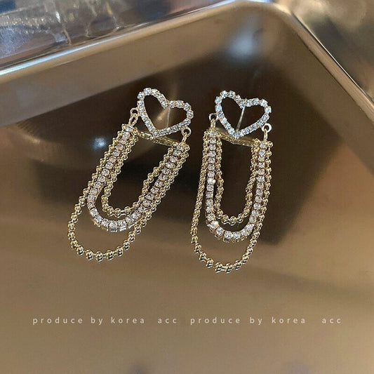 Love tassel earrings