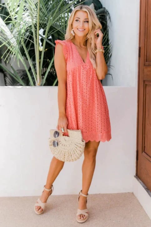 💖Heiße Verkäufe 49 % RABATT💖Elegantes hohles Spitzen Kleid