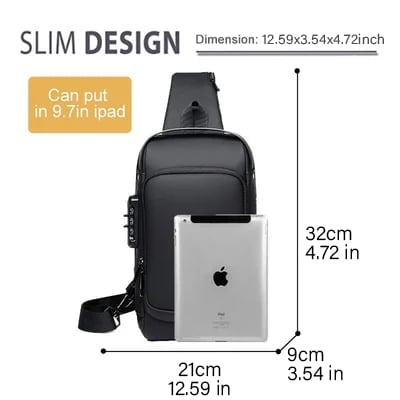 USB charging sport sling  Anti-theft shoulder bag(Buy 2 Free Shipping)