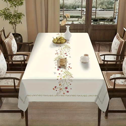 1pc Rectangular Tablecloth | Suitable for Spring and Summer Dining, Indoor and Outdoor Use, Essential for Holiday Parties, Camping, Home Kitchen and Restaurant Decoration 51X7056X8356X103 Inch
