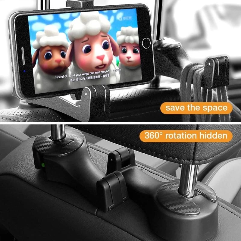 🔥LAST DAY Promotion 49% OFF🔥2 in 1 Car Headrest Hidden Hook