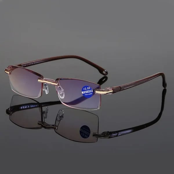 💥49% OFF💥Sapphire High Hardness Anti-blue Progressive Far And Near Dual-Use Reading Glasses