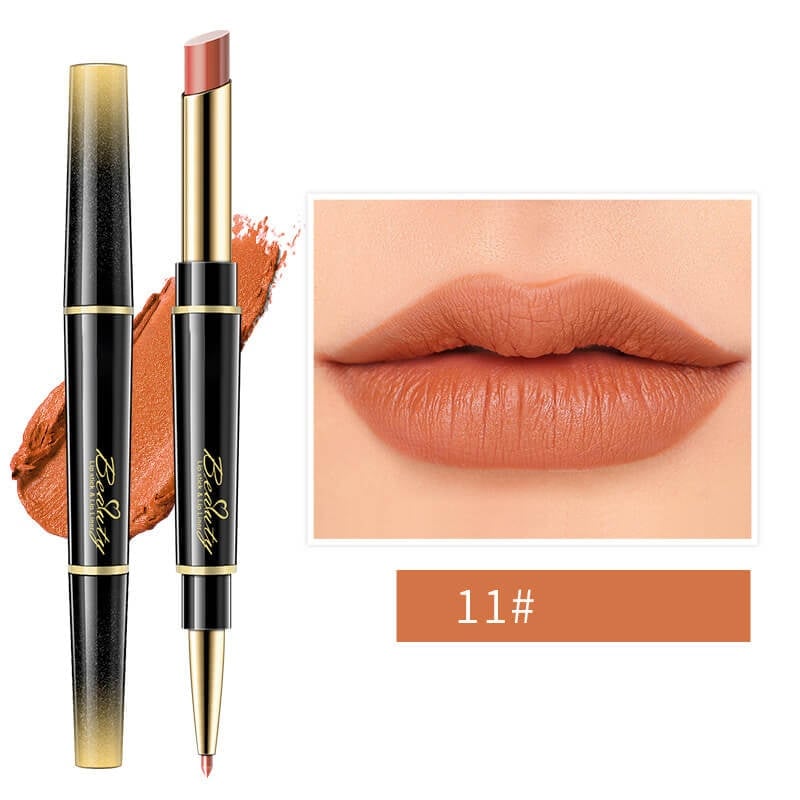 🔥 BIG SALE - HALF PRICE🔥🔥Double ended lipstick Automatic Lip Liner Matte Waterproof Non-fading Non-stick Lipstick