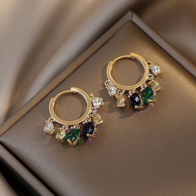 💎Shiny Colorful Dangle Pomegranate  Earrings
